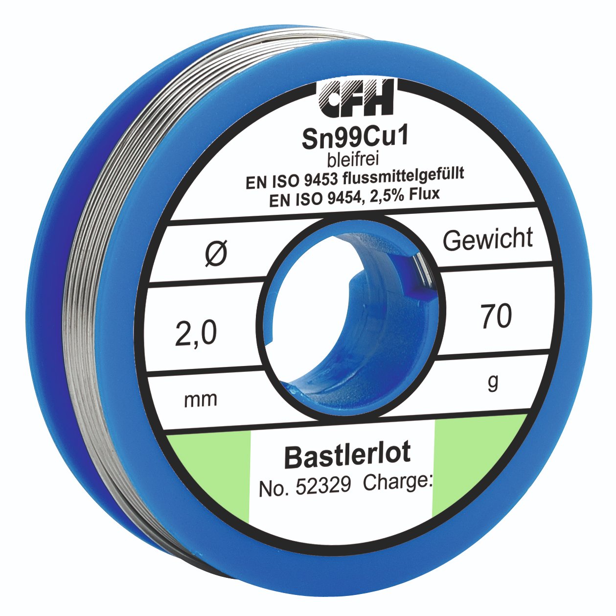 CFH BL 329 barkács forrasztóón, ólommentes, 70 g/tekercs termék fő termékképe