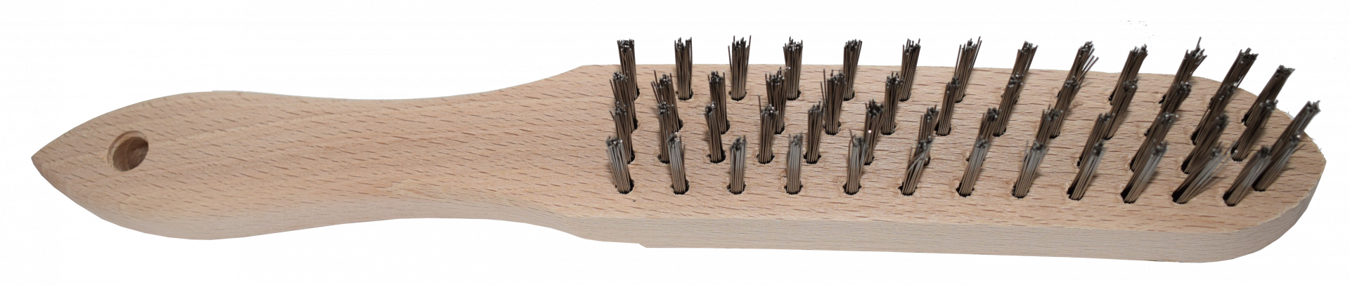 Abraboro Fanyelű kézi kefe, egyenes, INOX termék fő termékképe