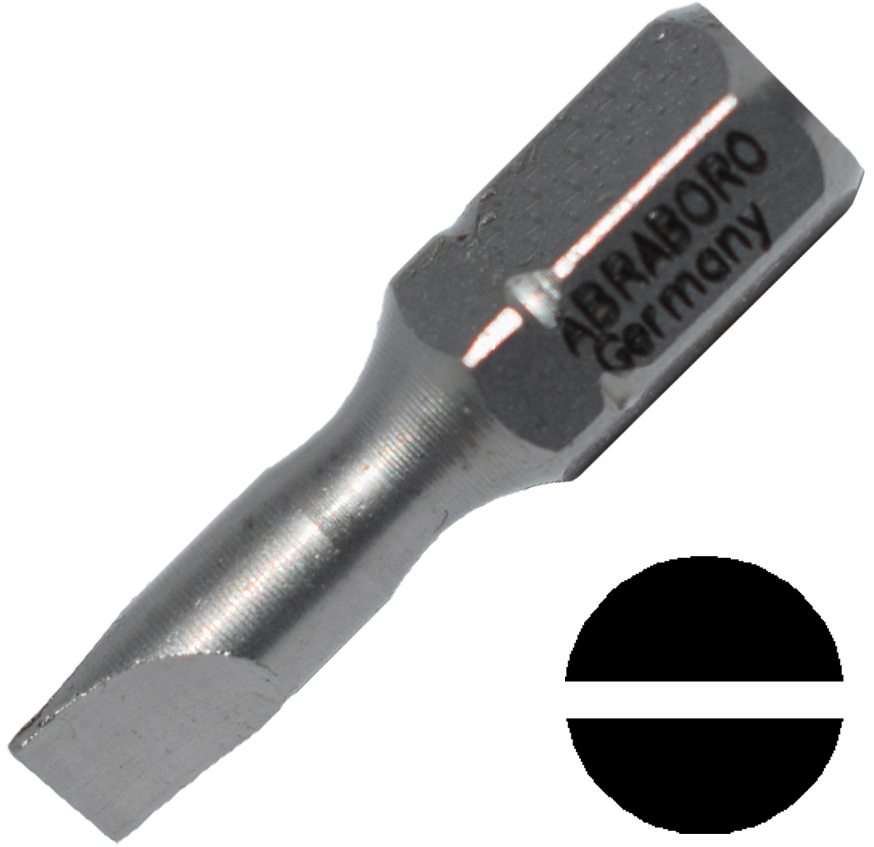 Abraboro 1 x 5.5 x 25 mm lapos SUPRA bit, 10 db/csomag termék fő termékképe