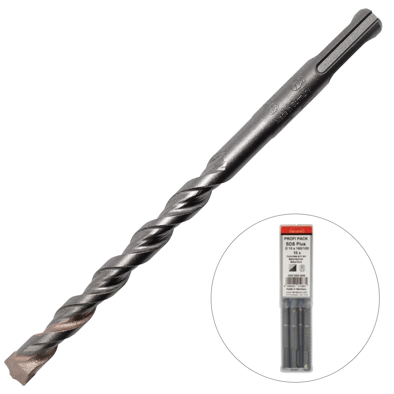 Abraboro 5 x 110 / 50 mm SDS-plus TWIXX betonfúró Profi Pack, 10 db/csomag termék fő termékképe