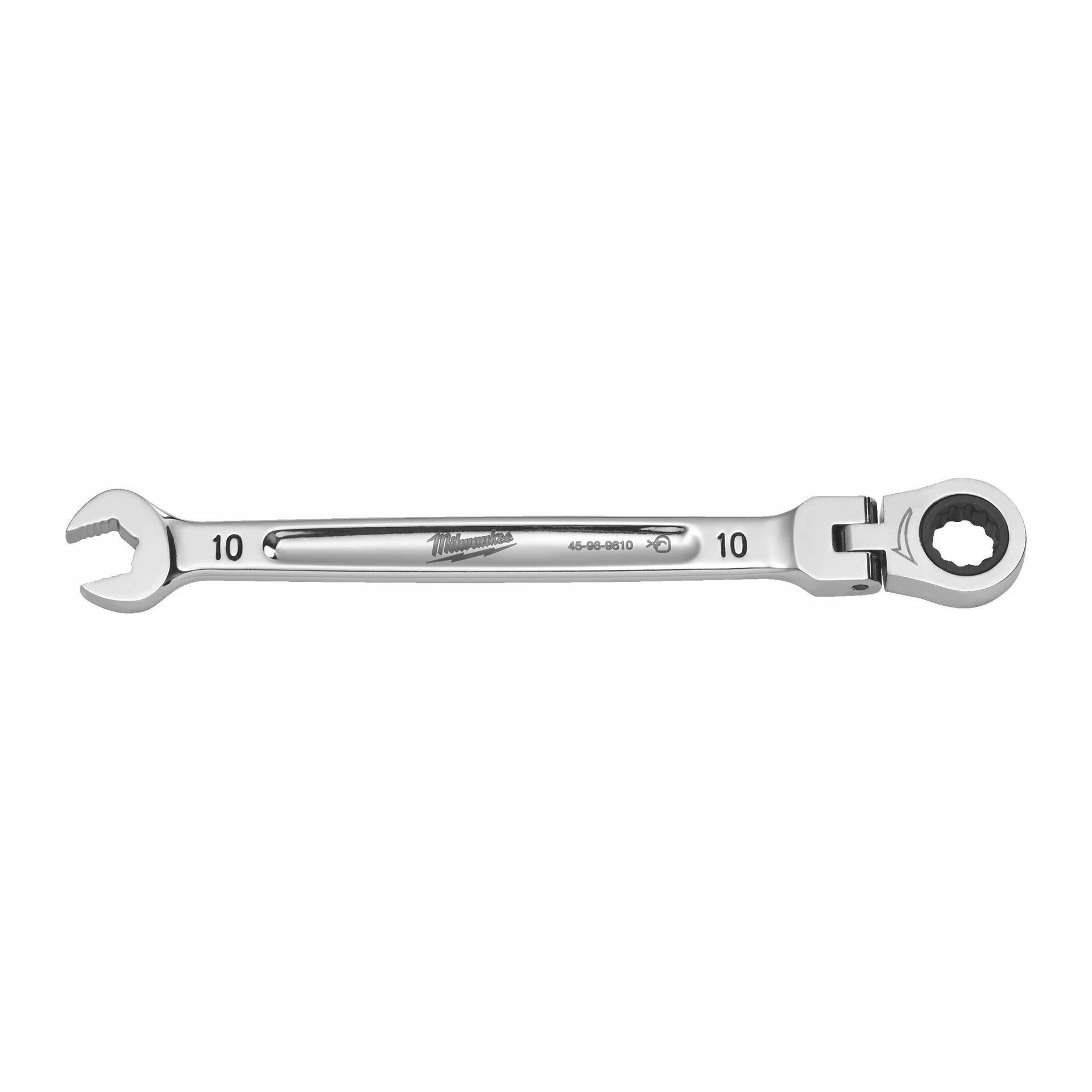 Milwaukee MAX BITE™ csuklós fejű racsnis csillag-villáskulcs, 10 mm termék fő termékképe