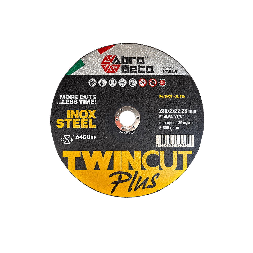 AbraBeta A46U acél/inox 230x2x22,23 10db/csomag termék fő termékképe